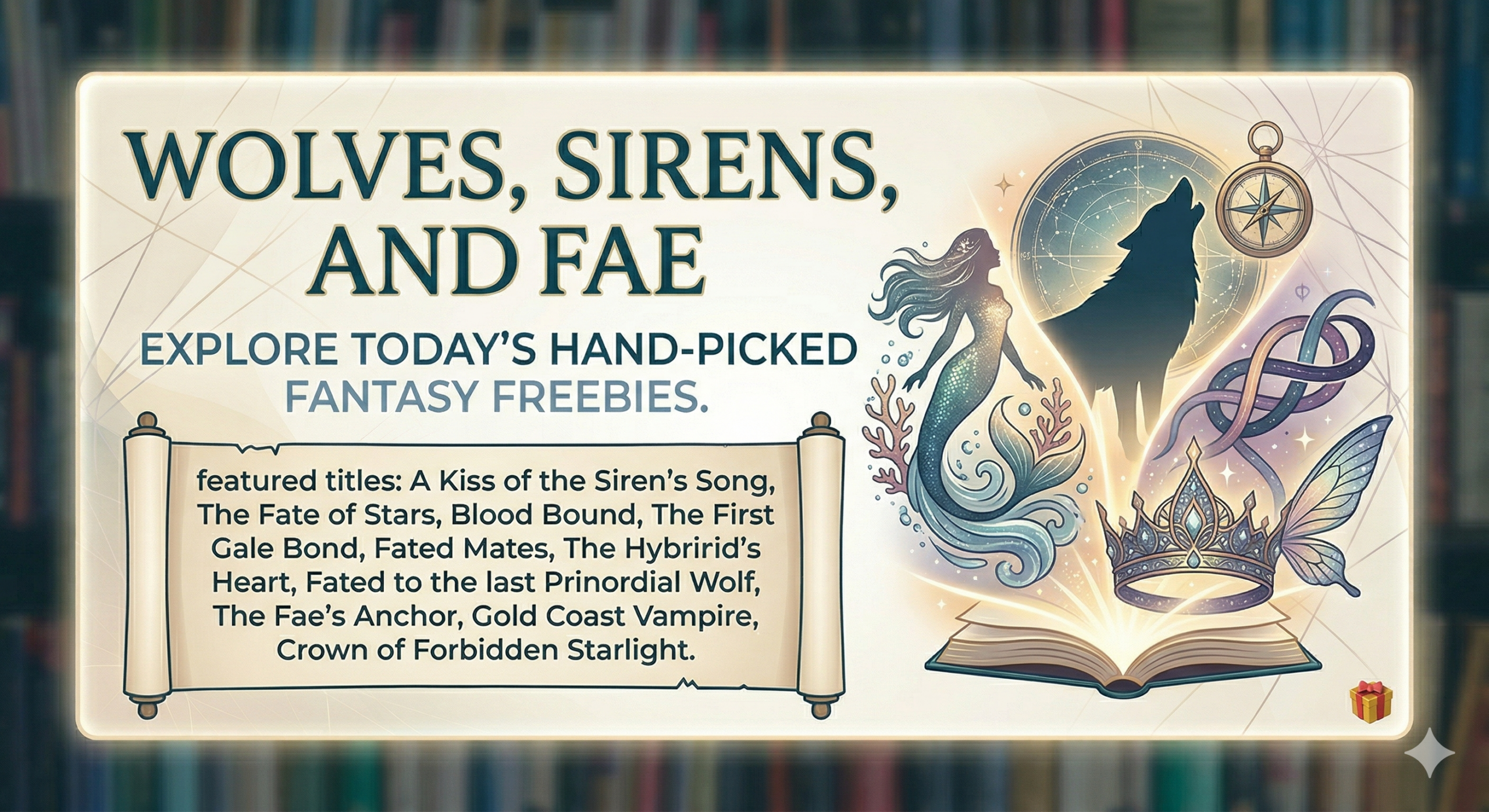Wolves, Sirens, and Fae: Explore Today’s Hand-Picked Fantasy Freebies
